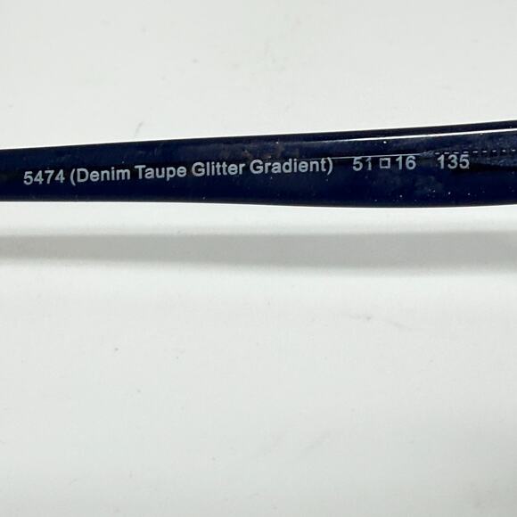 COACH Eyeglasses Frame HC6089 5474 Denim Taupe Blue Glitter 51-16-135 H19807 - Picture 5 of 7